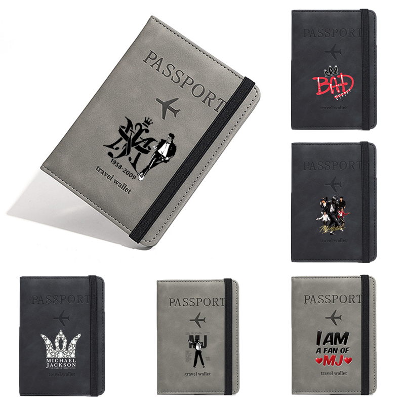 Travel Organizer Men - กระเป๋าใส่พาสปอร์ต RFID ไมเคิล แจ็คสัน สำหรับผู้หญิงและผู้ชาย กระเป๋าเดินทาง