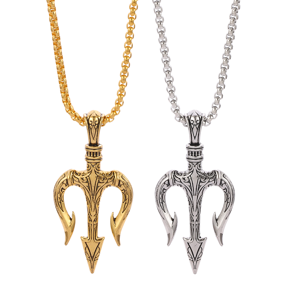 สร้อยคอจี้สามส่วนสไตล์วินเทจแบ - Men Accessories Neck Chain บทวิจารณ์และราคา