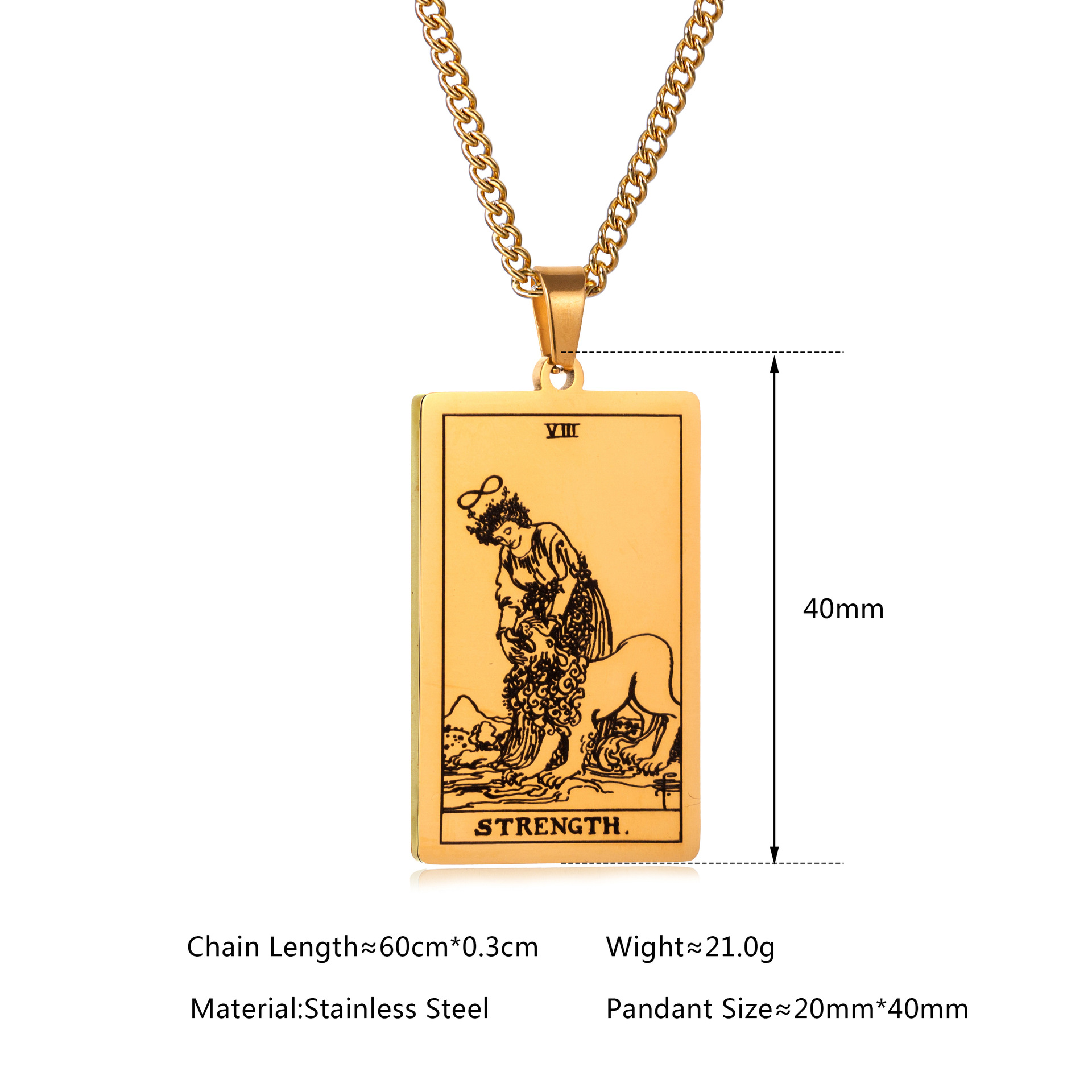 สร้อยคอสร้อยคอสแตนเลส 22 ไพ่ทา - Men Accessories Neck Chain บทวิจารณ์และราคา