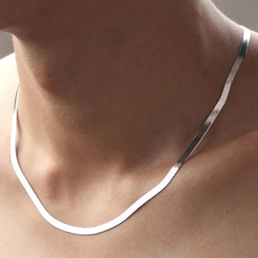 สร้อยคอสร้อยคองูสแตนเลสสําหรับ - Men Accessories Neck Chain บทวิจารณ์และราคา