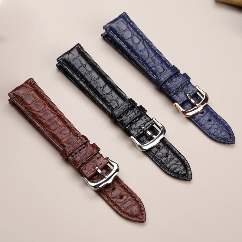 สายนาฬิกาหนังแท้สีน้ำเงิน ขนาด - Men'S Accessories Cartier บทวิจารณ์และราคา